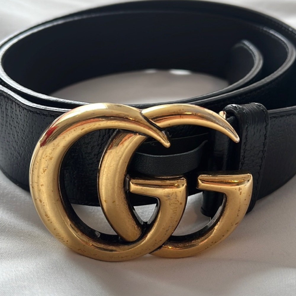 SOLD OTHER SITE !!!!Beautiful Gucc Belt β worn once β like new NWOT !!!π€π€ - Picture 1 of 4